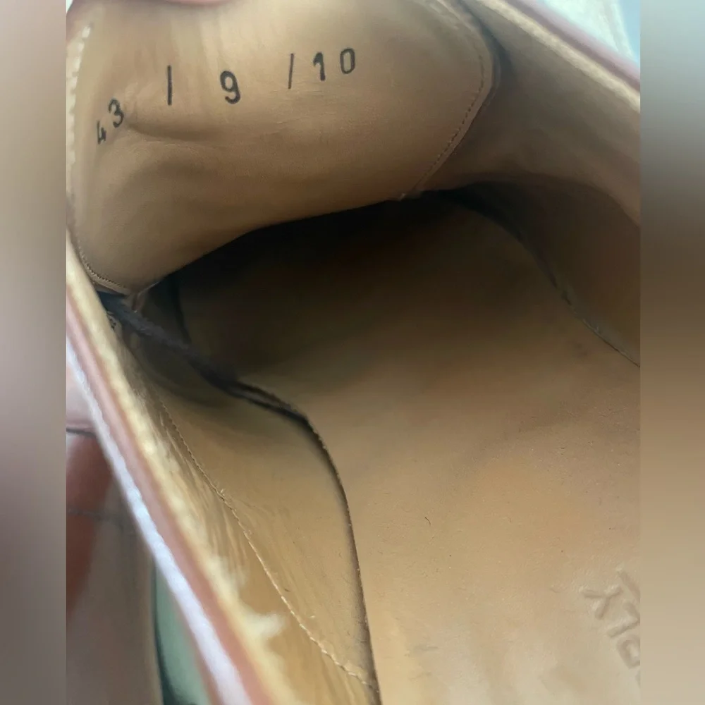 SUITSUPPLY Made in Italy Italian Calf Cap Toe Oxford Shoes in Brown Size 10 $349